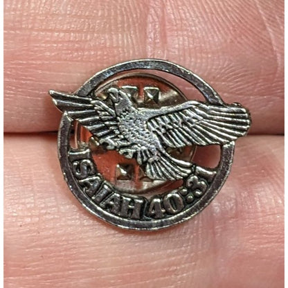 Religious Bible Verse Isiah 40:31 Soar On Eagles Wings Lapel Pin