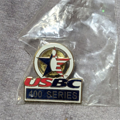 Vintage USBC 400 Enamel Finished Bowling Lapel Pin