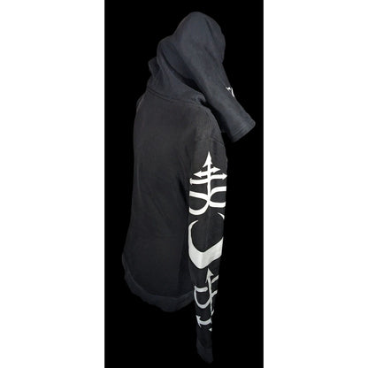 Restyle Gothic Witch Occult Symbol Black Zip Hoodie