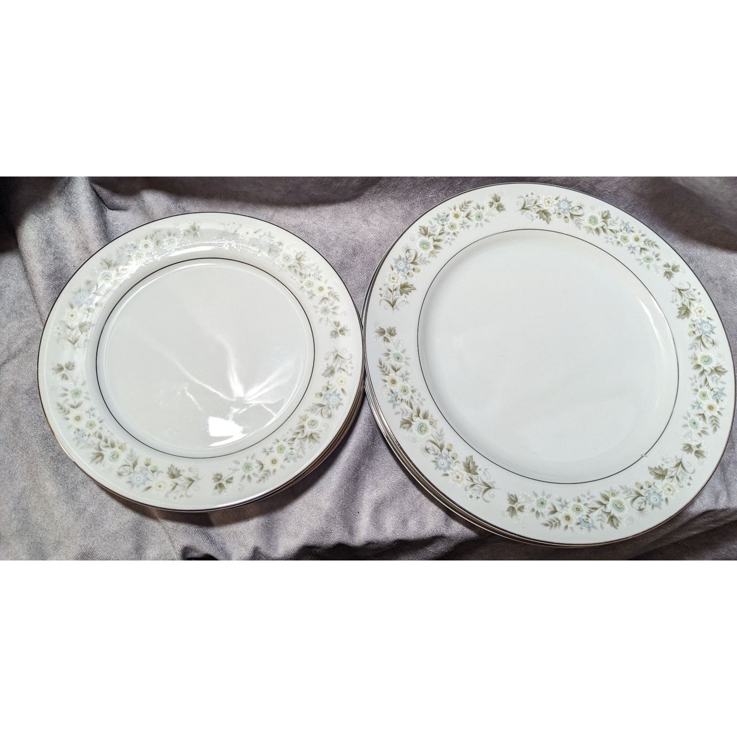 Vintage Imperial China W Dalton 745 Wildflower Plate Set (6)