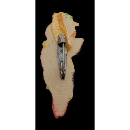 Vintage Miss Piggy Muppets Collectible Figural Brooch