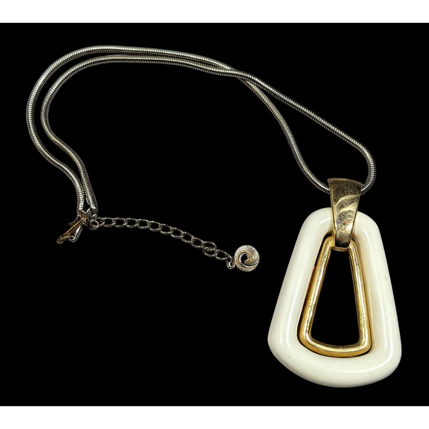 Vintage Lisner Art Deco Statement Pendant Necklace