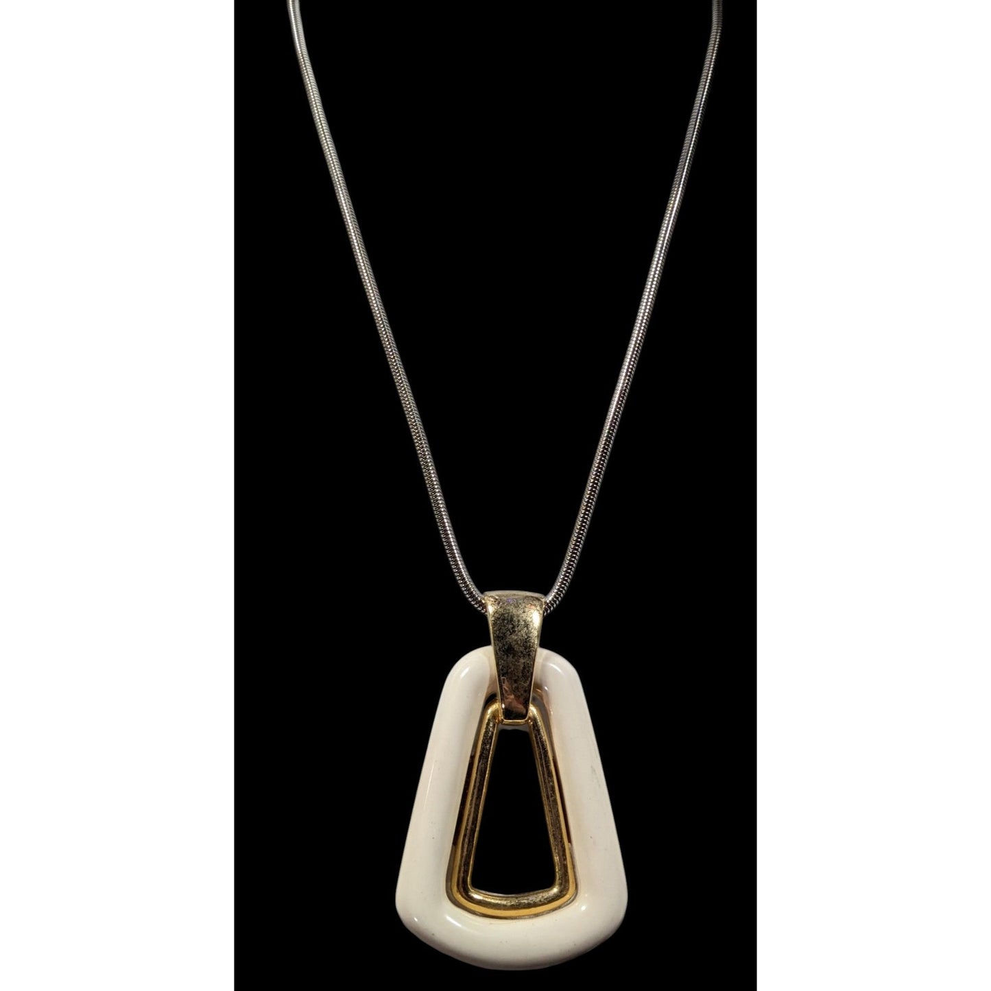 Vintage Lisner Art Deco Statement Pendant Necklace