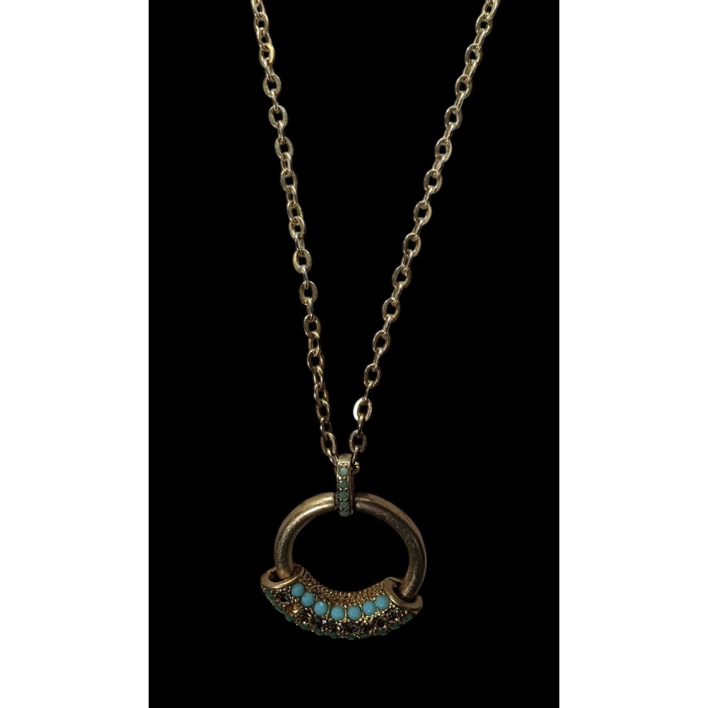Lia Sophia Mirage Rhinestone Embellished Bohemian Pendant Necklace
