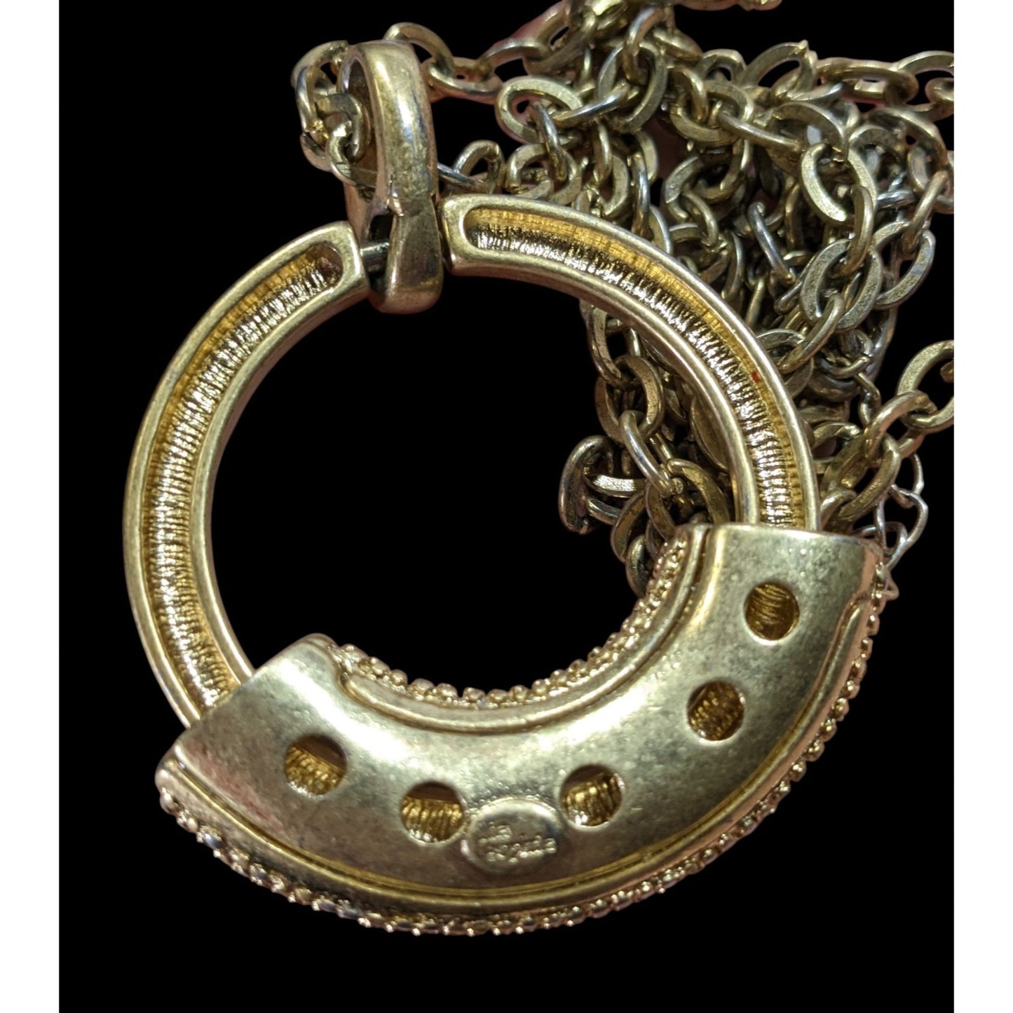 Lia Sophia Mirage Rhinestone Embellished Bohemian Pendant Necklace