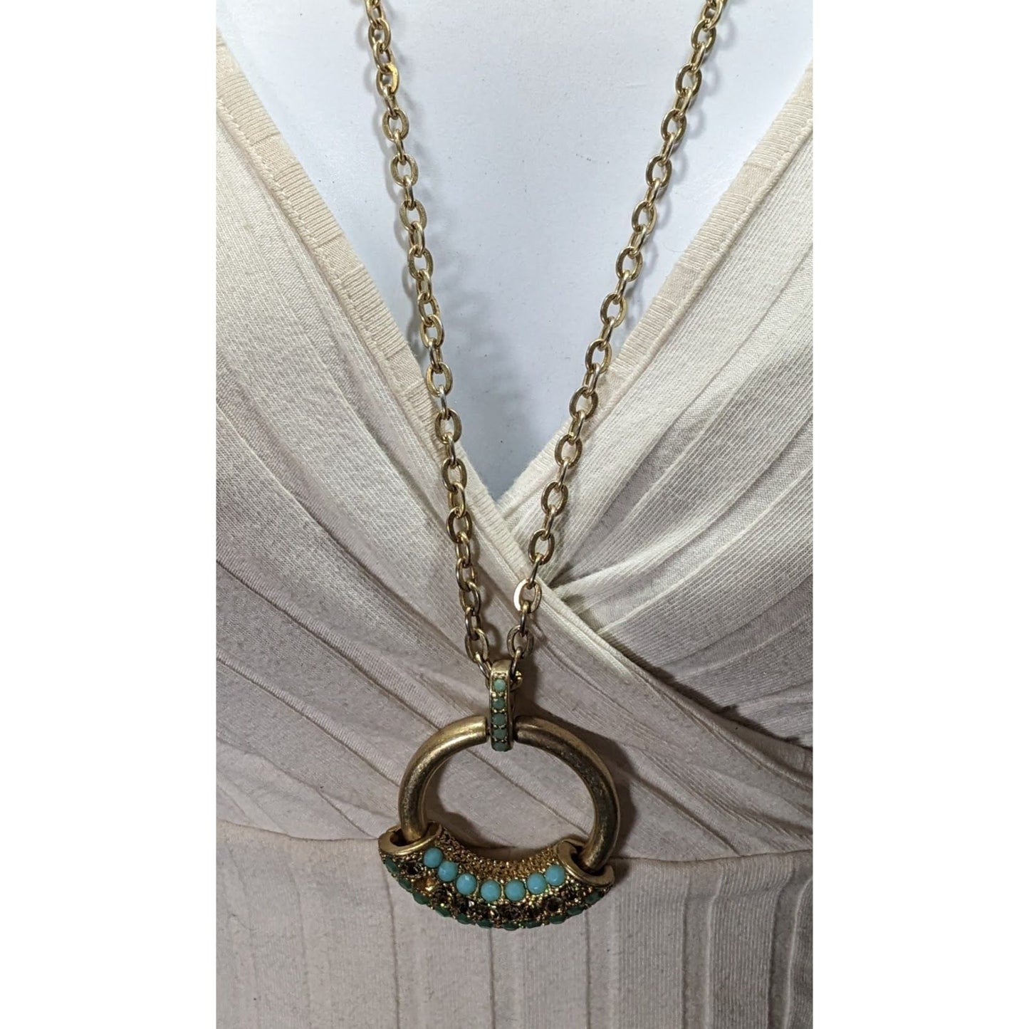 Lia Sophia Mirage Rhinestone Embellished Bohemian Pendant Necklace