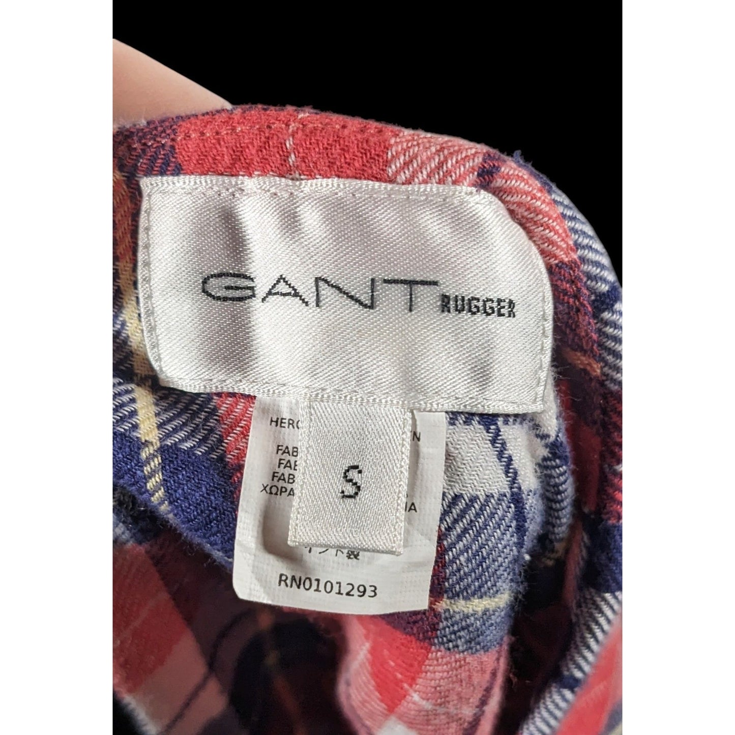 Gant Rugger Grunge 90s Style Plaid Faux Flannel Shirt Tie Skirt