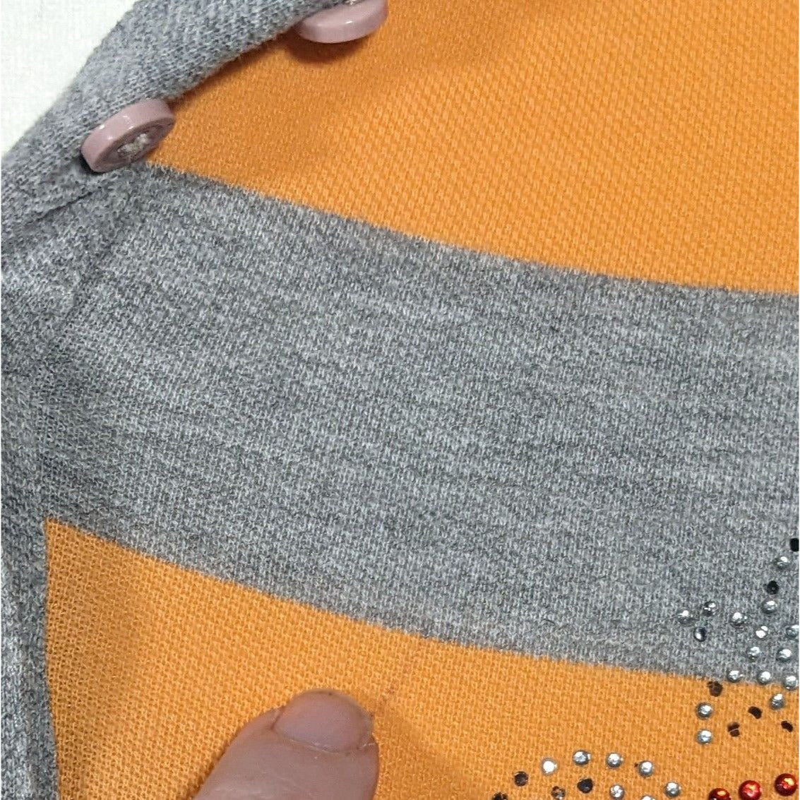 Kook N Keech For Disney Grey And Orange Striped Casual Dress Size Small