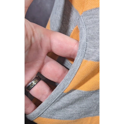 Kook N Keech For Disney Grey And Orange Striped Casual Dress Size Small