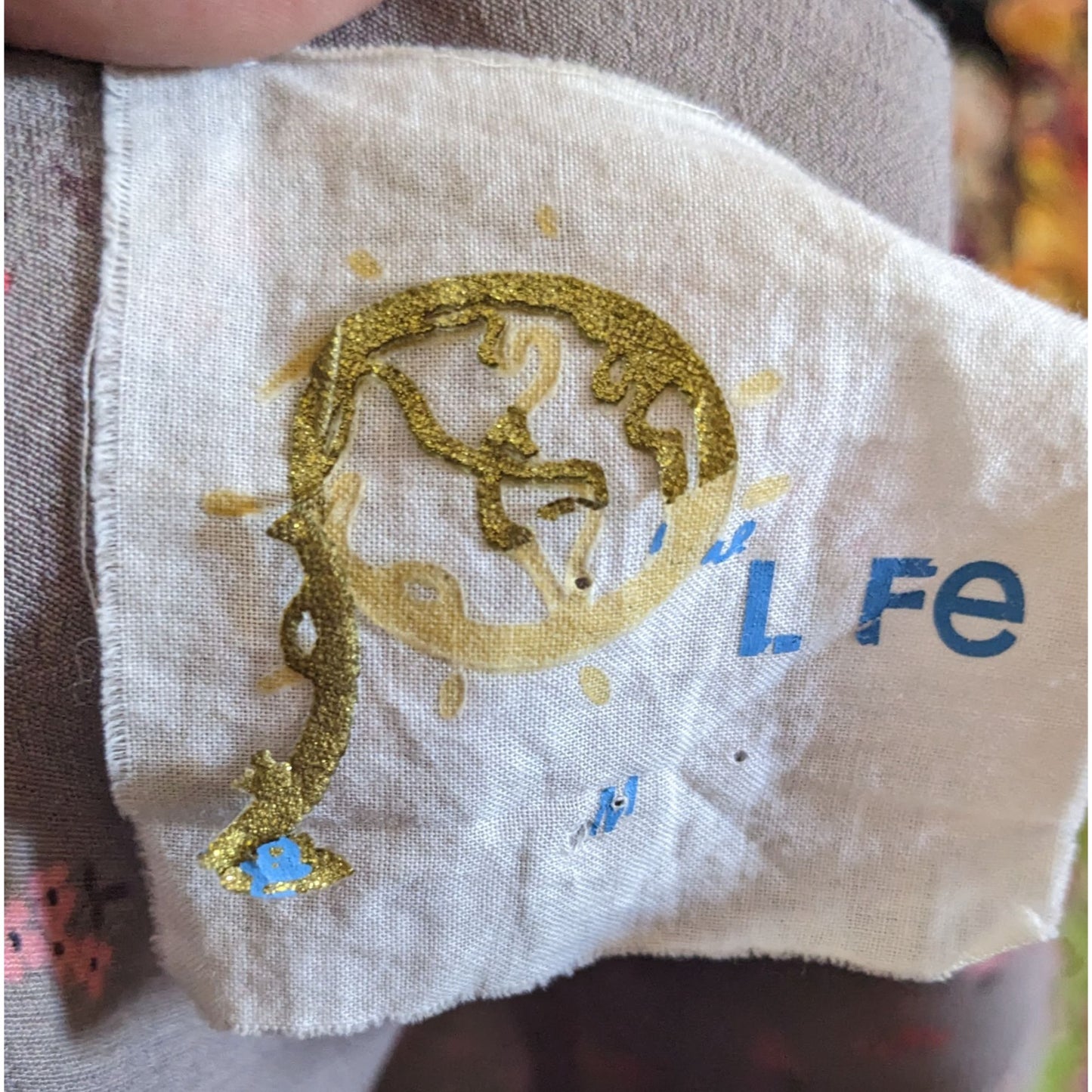 Blue Life Coquette Grey And Pink Floral Retro Summer Dress Size Medium