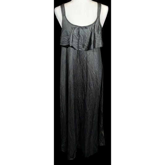 Stardust Vintage Gothic Sleeveless Maxi Dress With Tiered Bust