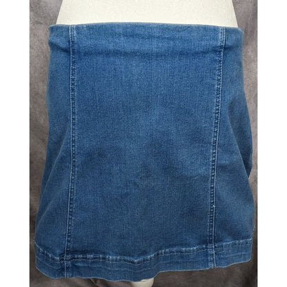 BDG Urban Outfitters Zip Front Stretch Denim Mini Skirt