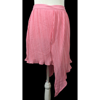 Song Of Style Asymmetrical Pink Pleated Skirt Size Small