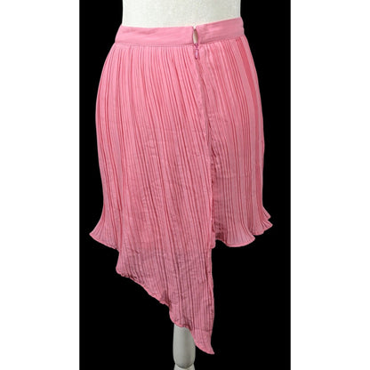 Song Of Style Asymmetrical Pink Pleated Skirt Size Small