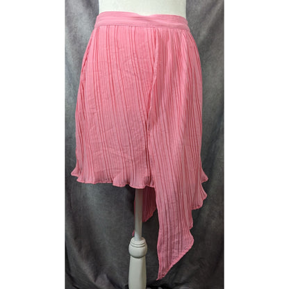 Song Of Style Asymmetrical Pink Pleated Skirt Size Small
