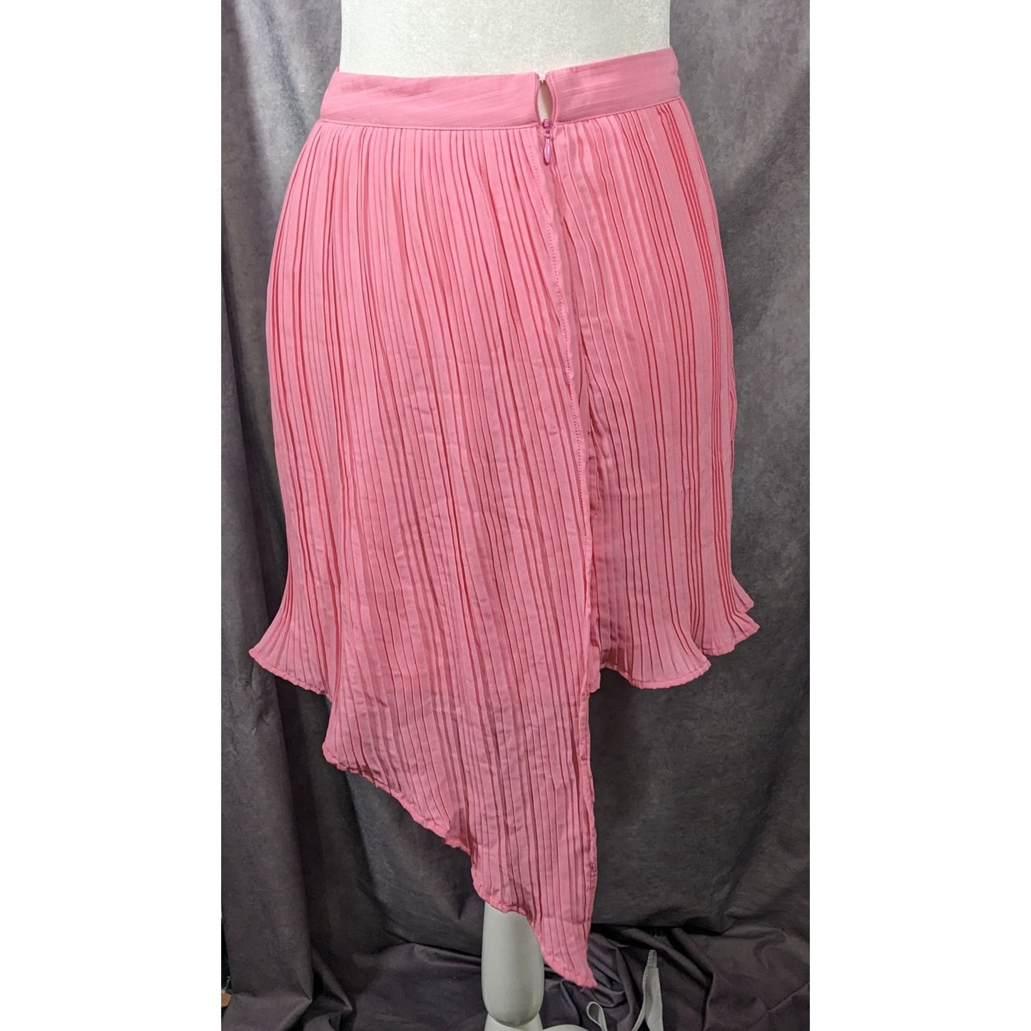 Song Of Style Asymmetrical Pink Pleated Skirt Size Small