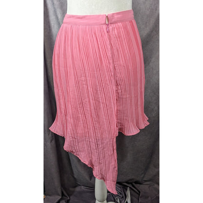Song Of Style Asymmetrical Pink Pleated Skirt Size Small