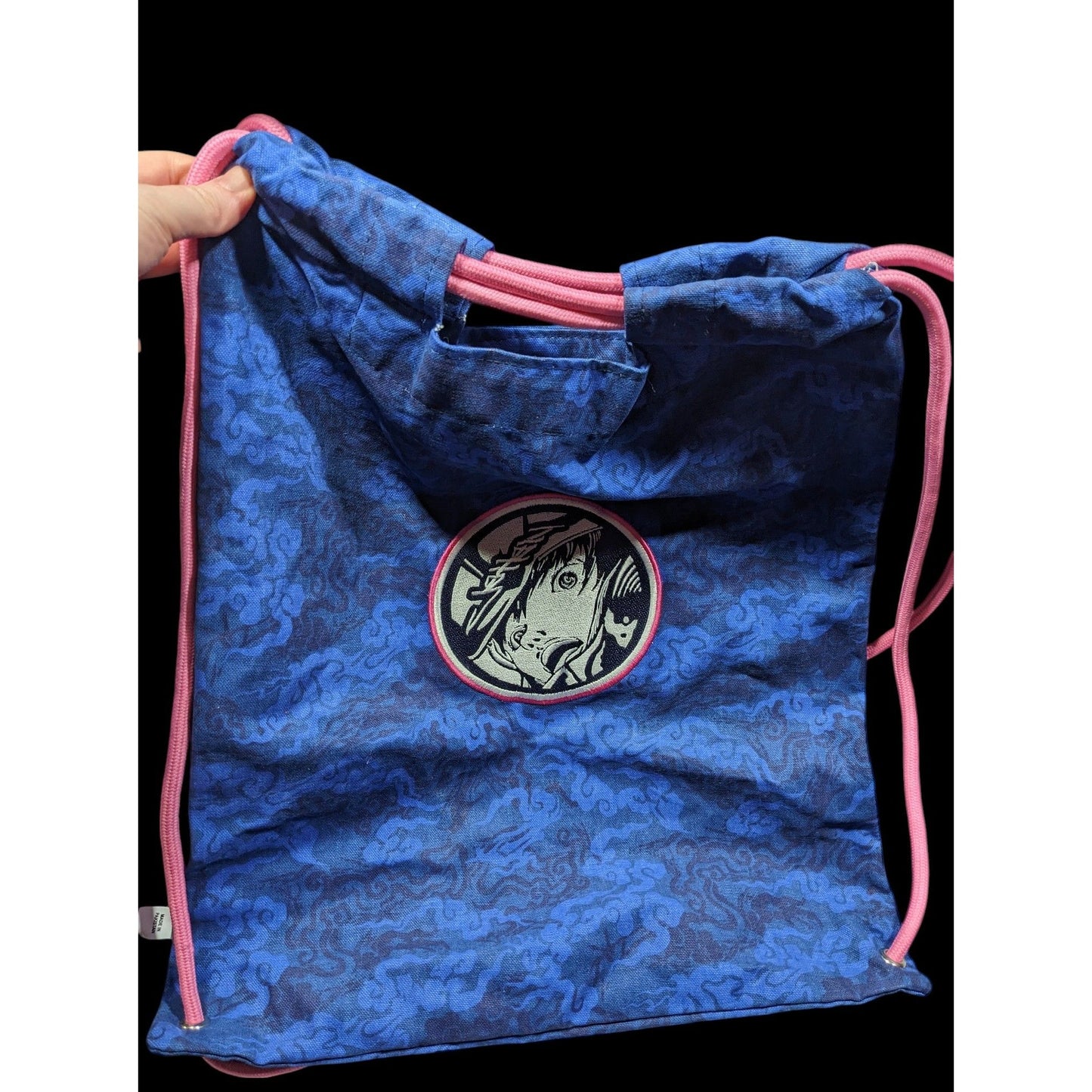 Albino & Preto x Jahan Full Blue Camo Cinch Backpack