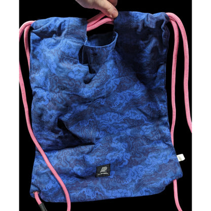 Albino & Preto x Jahan Full Blue Camo Cinch Backpack