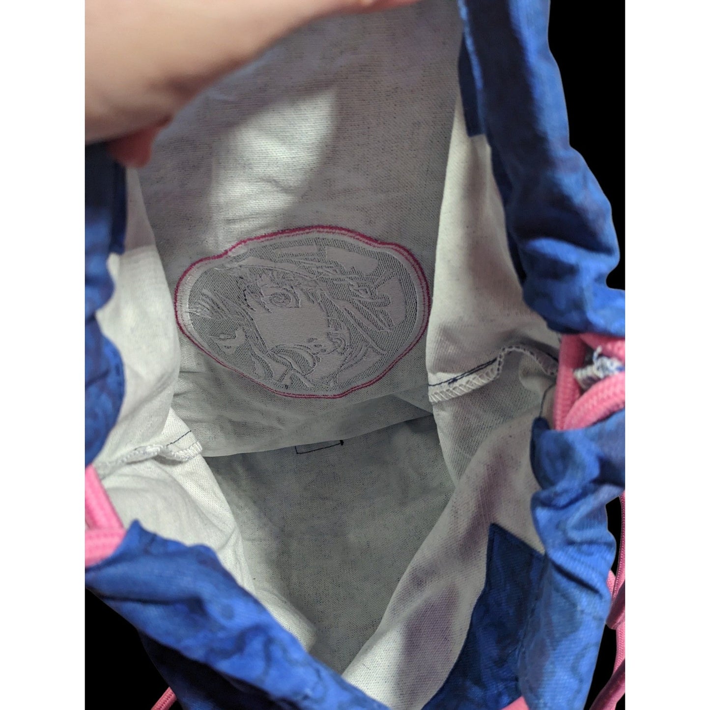 Albino & Preto x Jahan Full Blue Camo Cinch Backpack