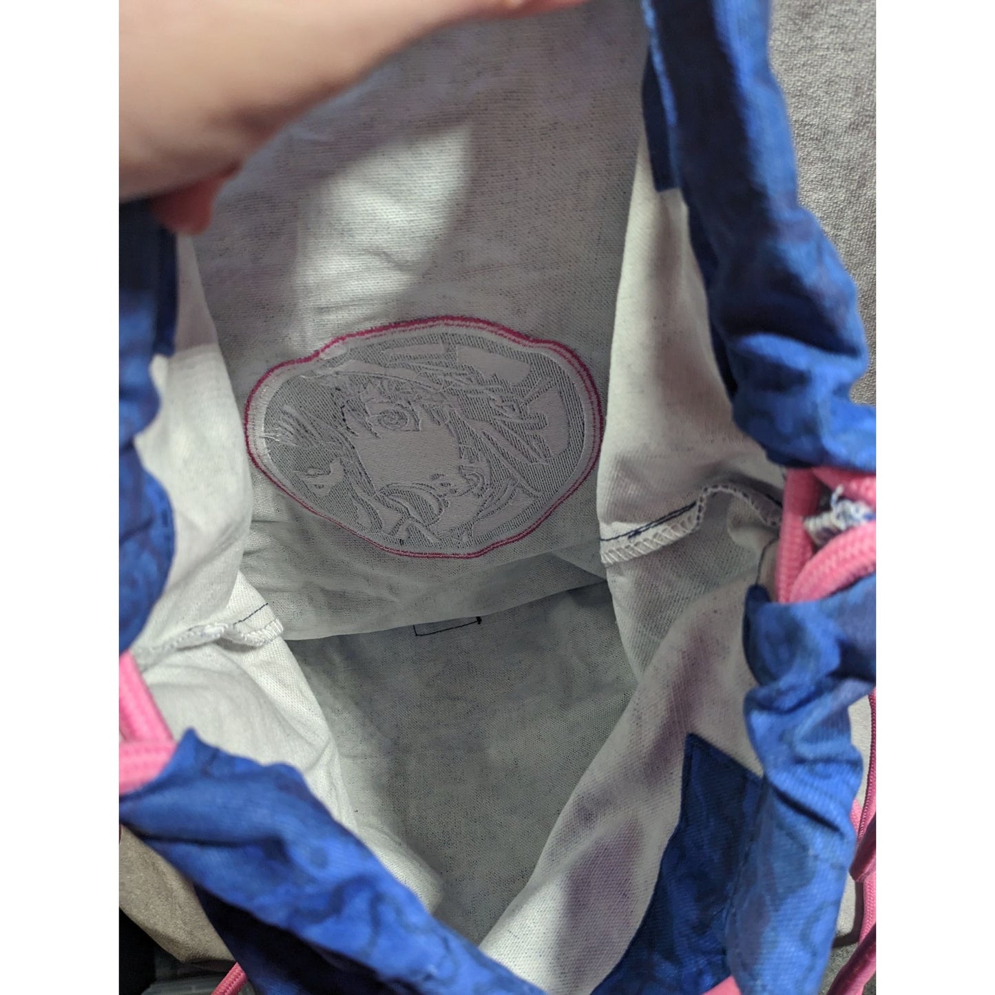 Albino & Preto x Jahan Full Blue Camo Cinch Backpack