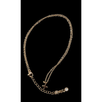 Dainty Cross Pendant Necklace Minimalist Religious Faith Jewelry Everyday Necklace