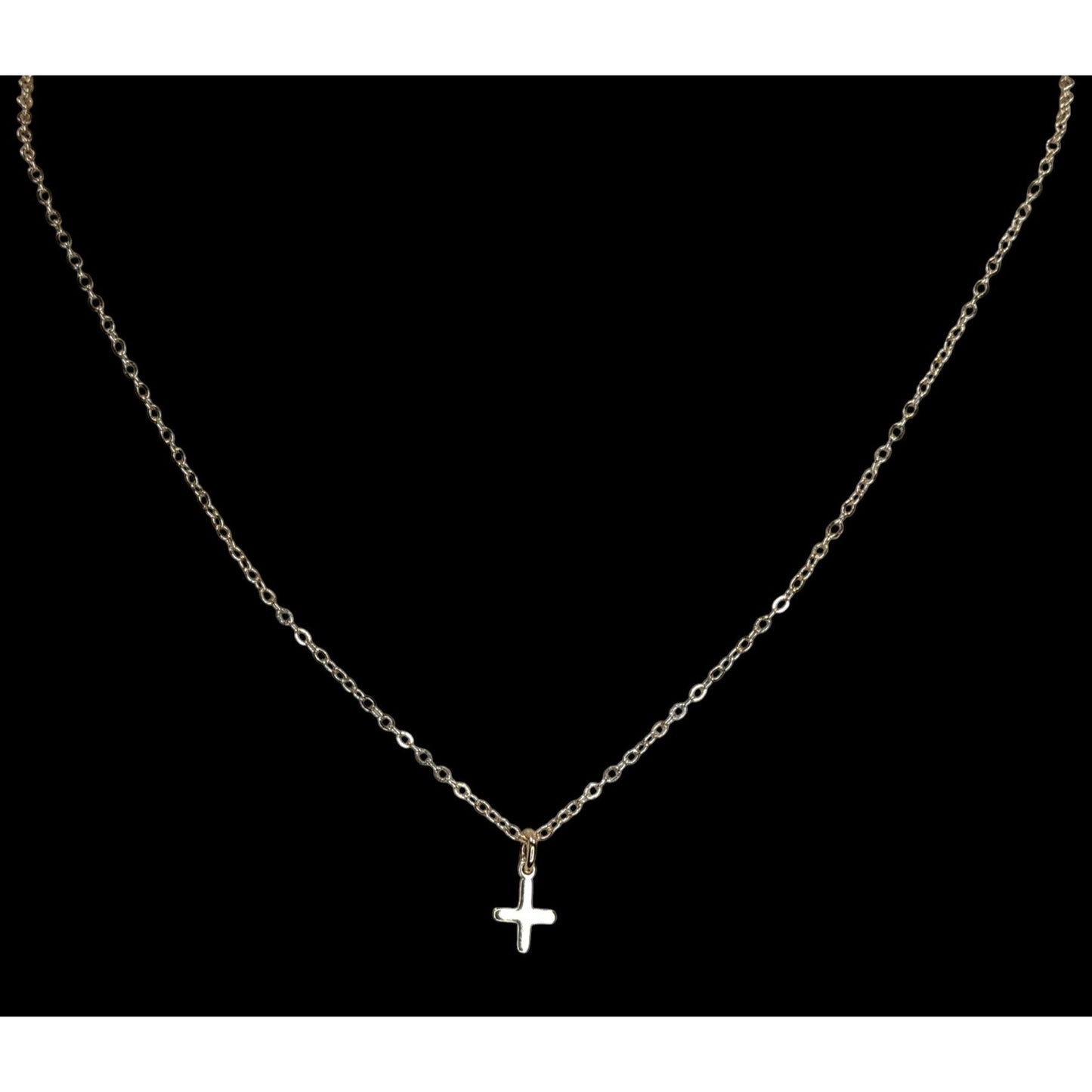 Dainty Cross Pendant Necklace Minimalist Religious Faith Jewelry Everyday Necklace