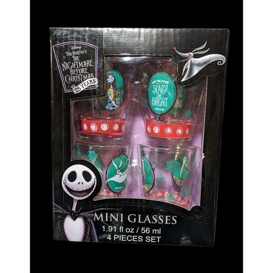 Nightmare Before Christmas Mini Glass Holiday Set