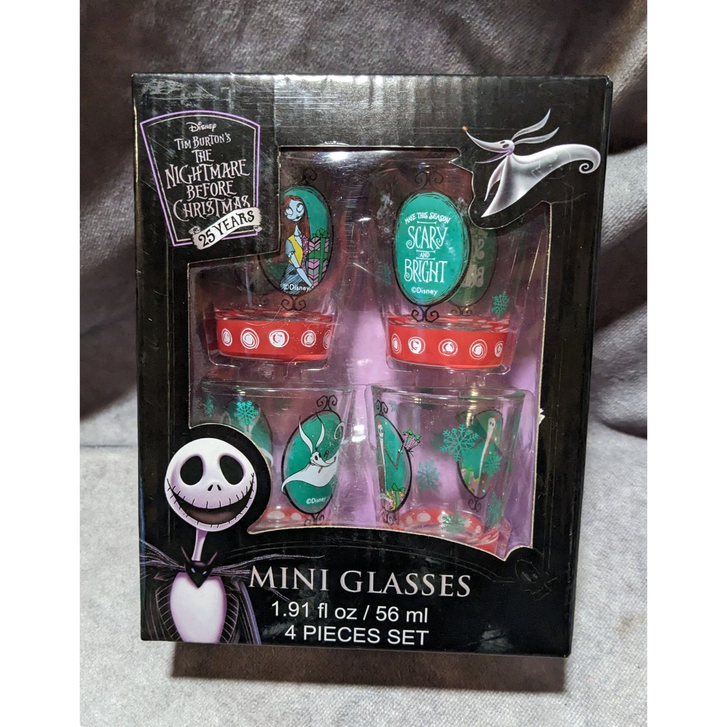 Nightmare Before Christmas Mini Glass Holiday Set