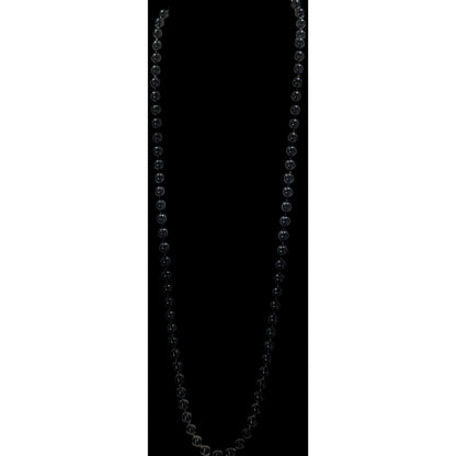Casual Gothic Black Beaded Long  Necklace