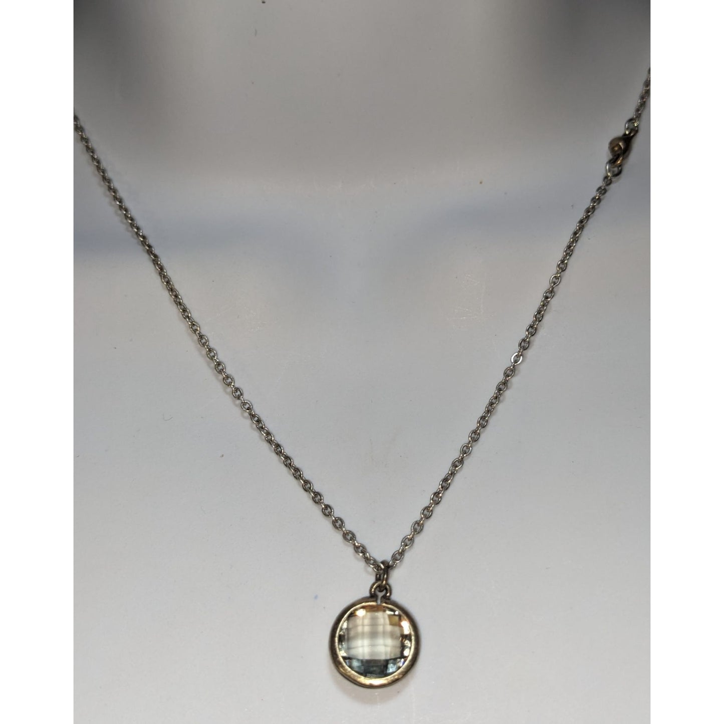 Vintage Premier Designs Faceted Glass Pendant Necklace Limited Edition