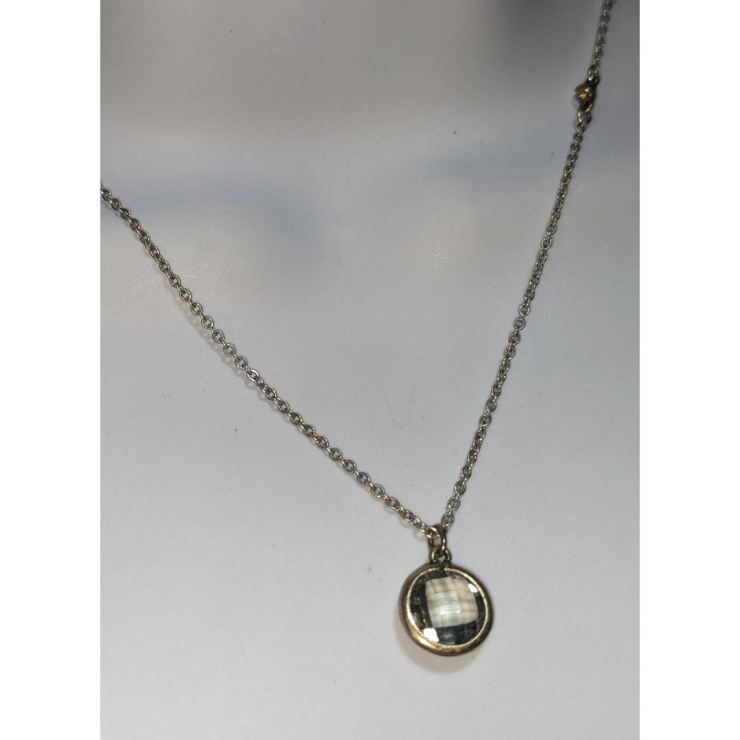 Vintage Premier Designs Faceted Glass Pendant Necklace Limited Edition