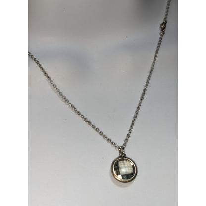 Vintage Premier Designs Faceted Glass Pendant Necklace Limited Edition