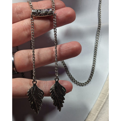 Elvish Fairycore Nature Themed Bolo Lariat Necklace