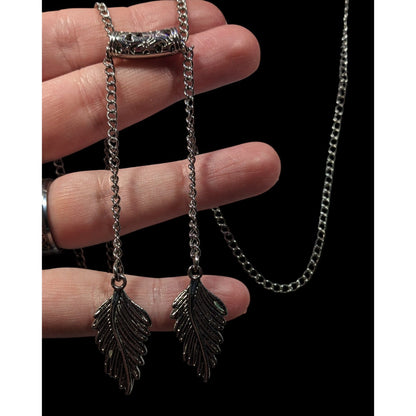 Elvish Fairycore Nature Themed Bolo Lariat Necklace