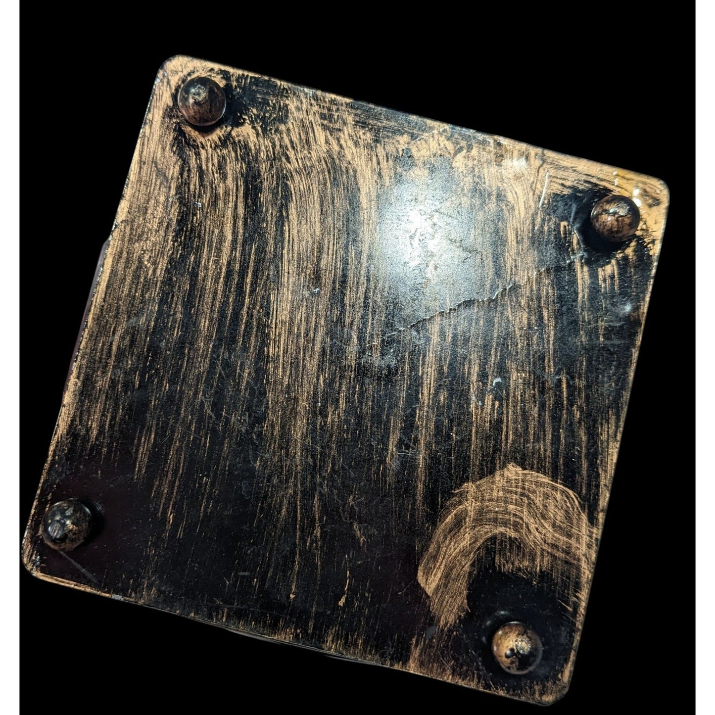 90s Style Pink And Purple Gemmed Square Trinket Box