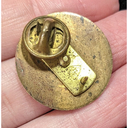 Vintage WWII Military Brass Hat/Lapel Badge With Great Seal Of The United States Design