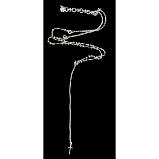 Lucky Brand Y Drop Cross Pendant Necklace