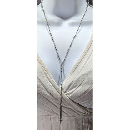 Lucky Brand Y Drop Cross Pendant Necklace