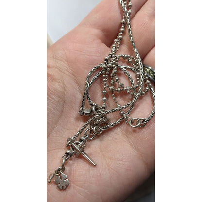 Lucky Brand Y Drop Cross Pendant Necklace