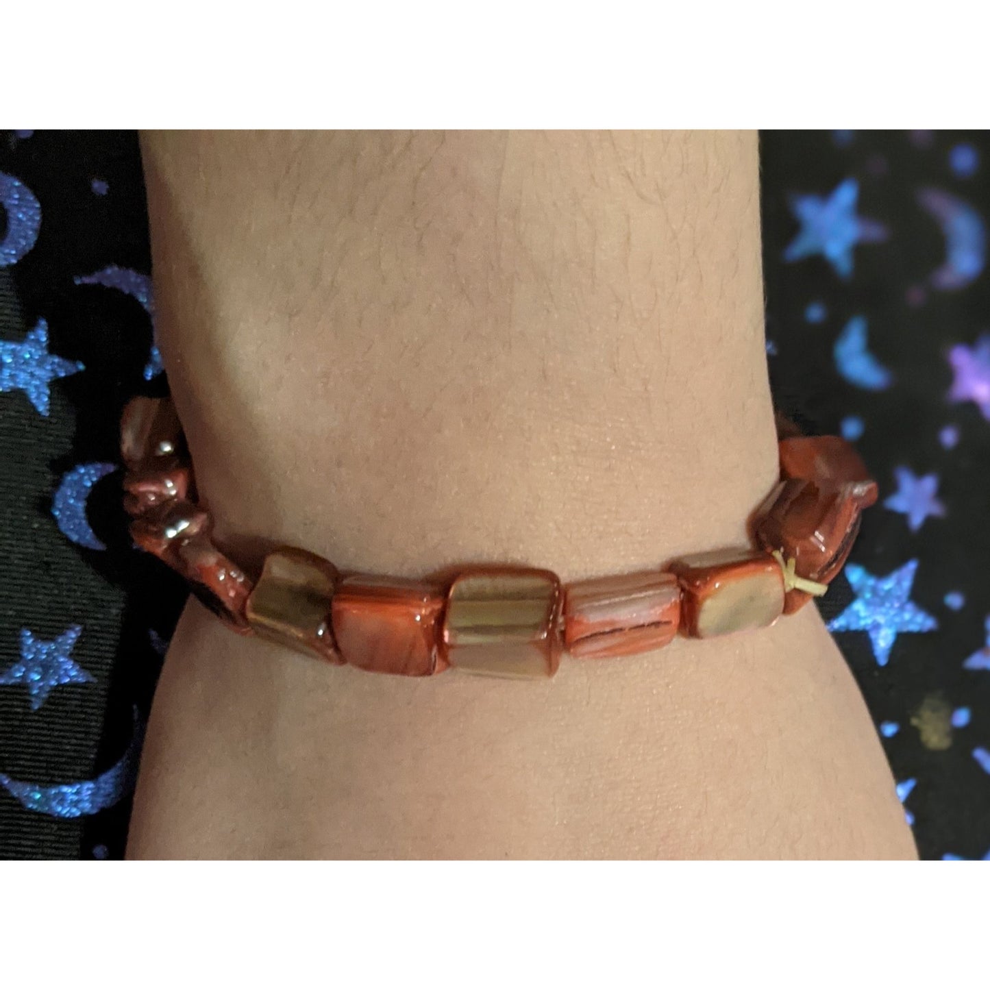 Mermaidcore Casual Pink Dyed Shell Stretch Bracelet