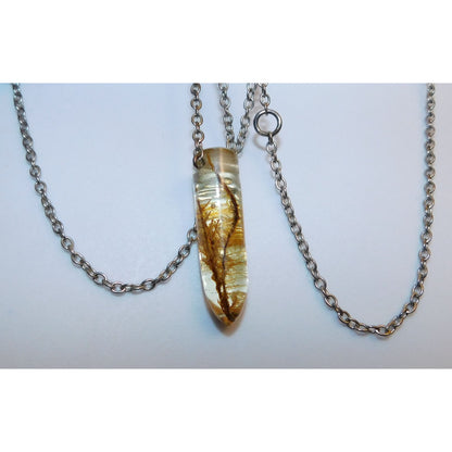 Handmade Fairycore Mossy Vine Resin Necklace