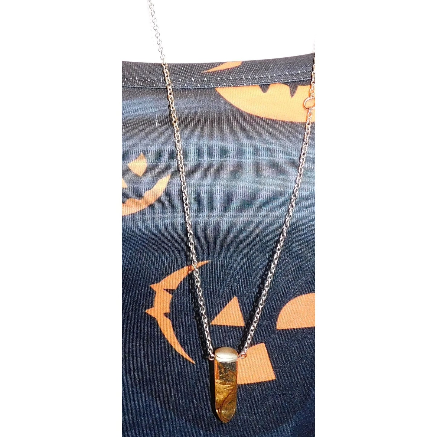 Handmade Fairycore Mossy Vine Resin Necklace