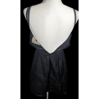 One Teaspoon by Free People Black And Gold Beaded Mini Dress