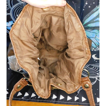 Patchwork Glam Shoulder Bag With Sequin And Glitter Accents