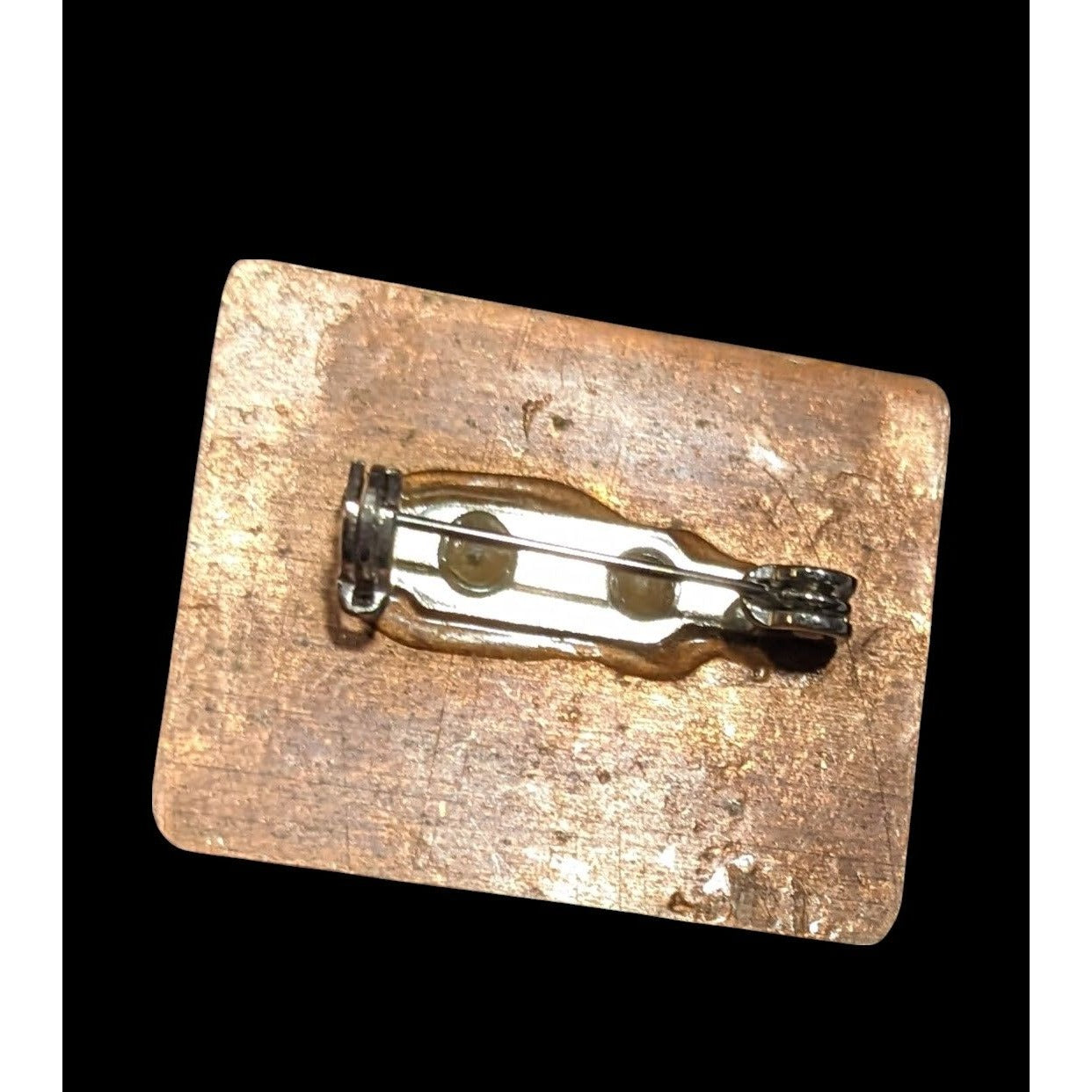 Upcycled Handmade Classic Art Print On Copper Brooch