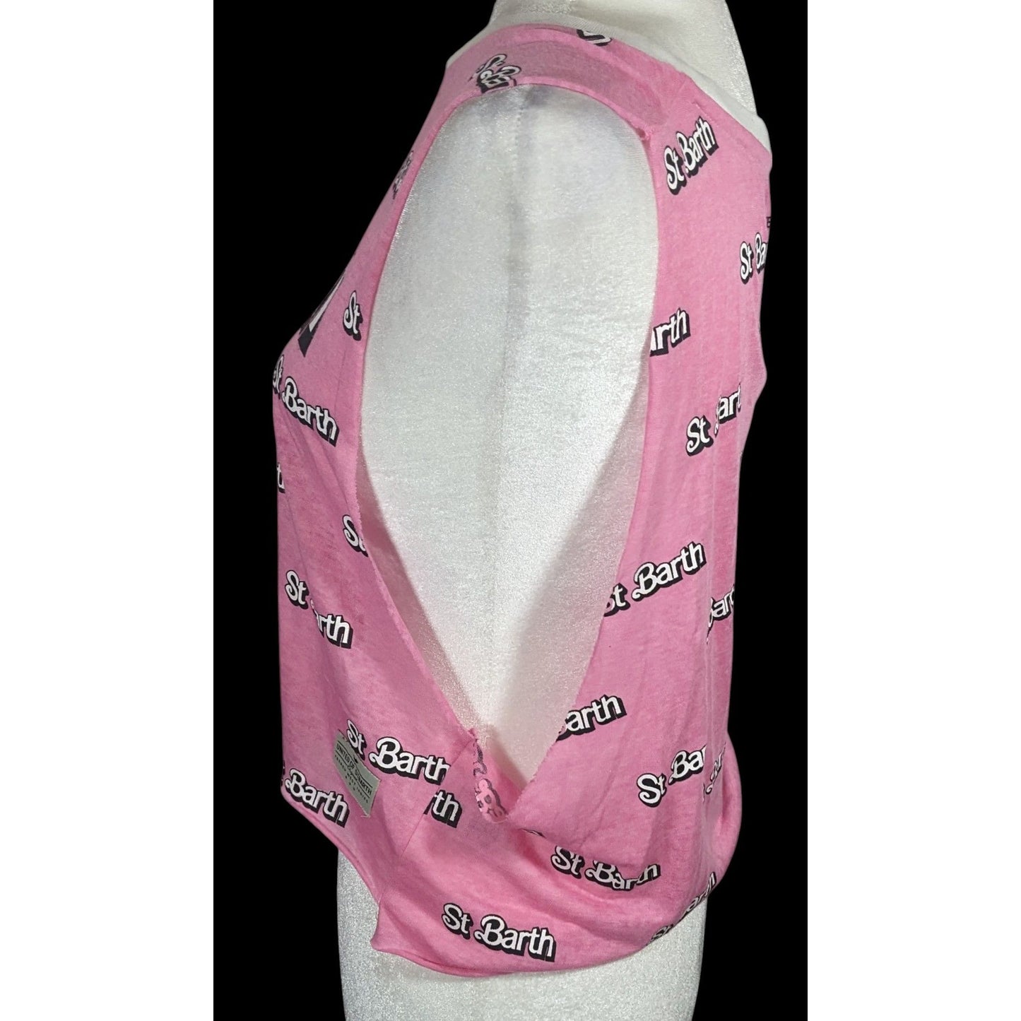 St. Barth Limited Edition Cropped Pink Oversized Tank Top