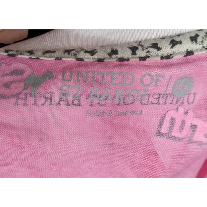 St. Barth Limited Edition Cropped Pink Oversized Tank Top
