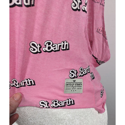 St. Barth Limited Edition Cropped Pink Oversized Tank Top