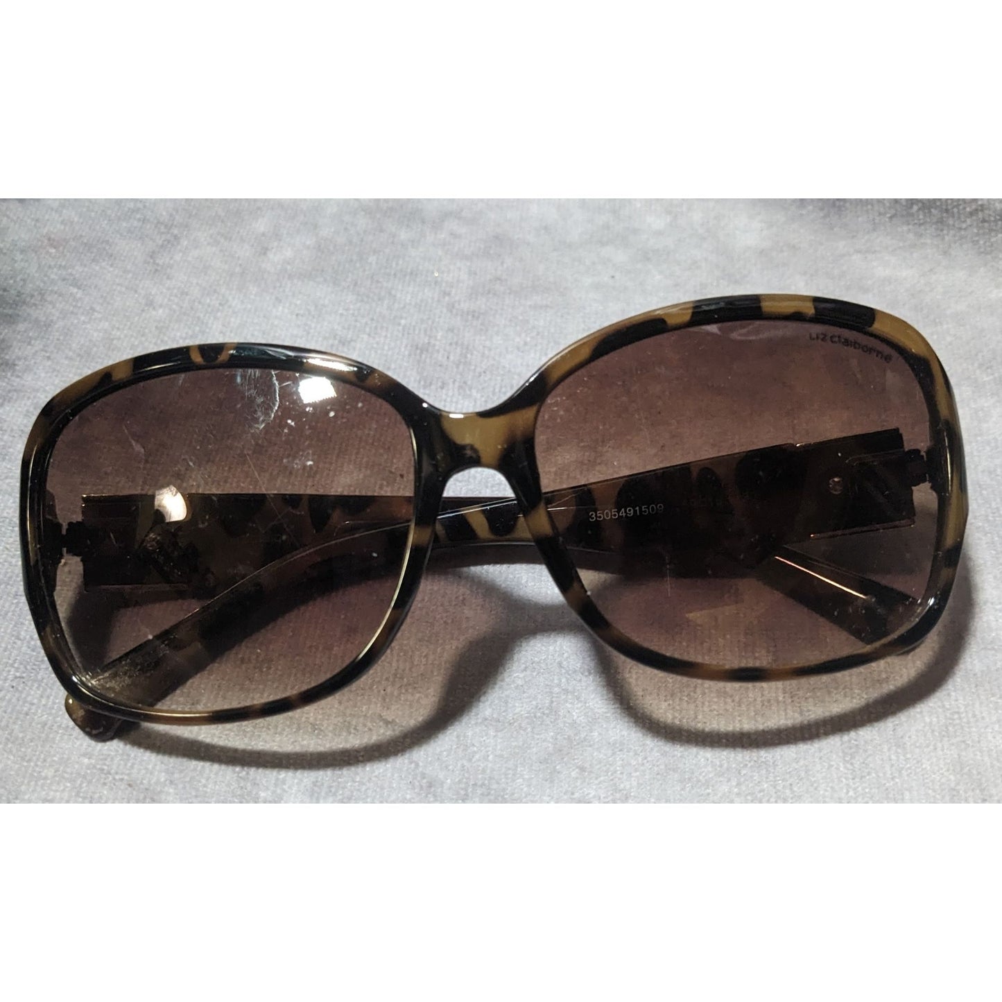 Liz Cialborne Rhinestone Tortoise Sunglasses